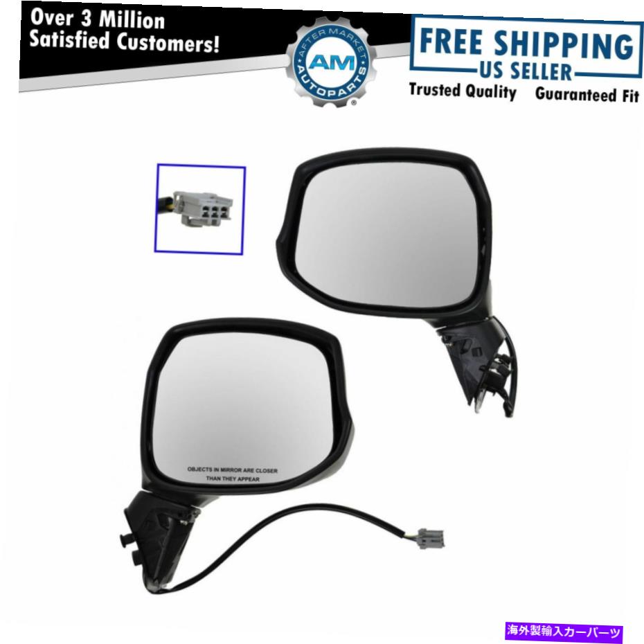 USミラー パワースムースブラックサイドビューミラー左と右ペアセット2対12-13シビック Power Smooth Black Side View Mirror Left & Right Pair Set of 2 for 12-13 Civic【並行輸入品】 42,108円