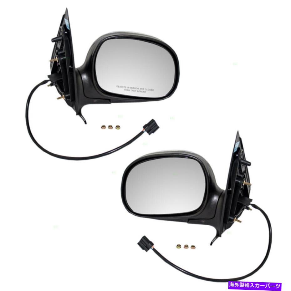 USミラー F150クルーキャブナビゲーターエクスペディション用のクロム付きペアセットパワーサイドミラー Pair Set Power Side Mirrors w/ Chrome for F150 Crew Cab Navigator Expedition【並行輸入品】
