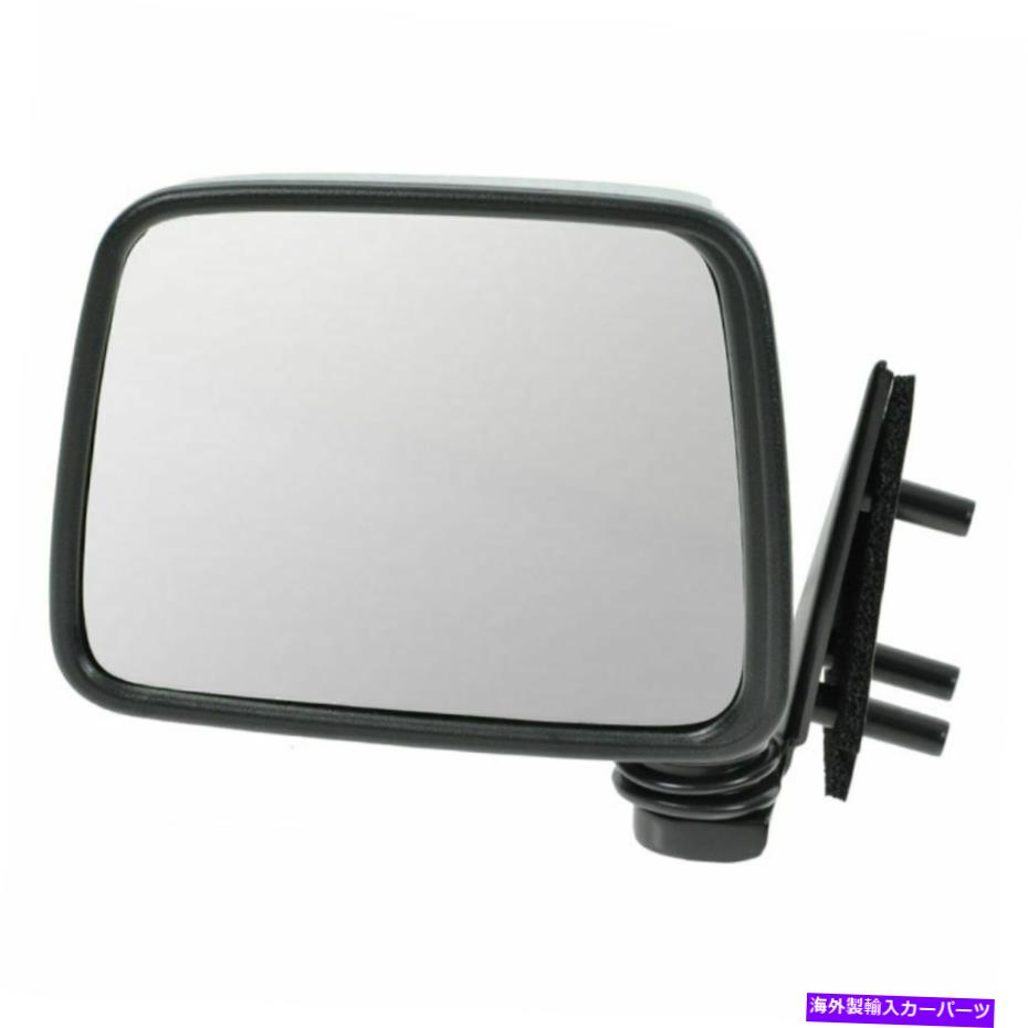 USミラー 黒いマニュアルサイドビューミラー左/右ペアの日産トラック用 Black Manual Side View Mirror Left/Right Pair Set For Nissan Truck【並行輸入品】