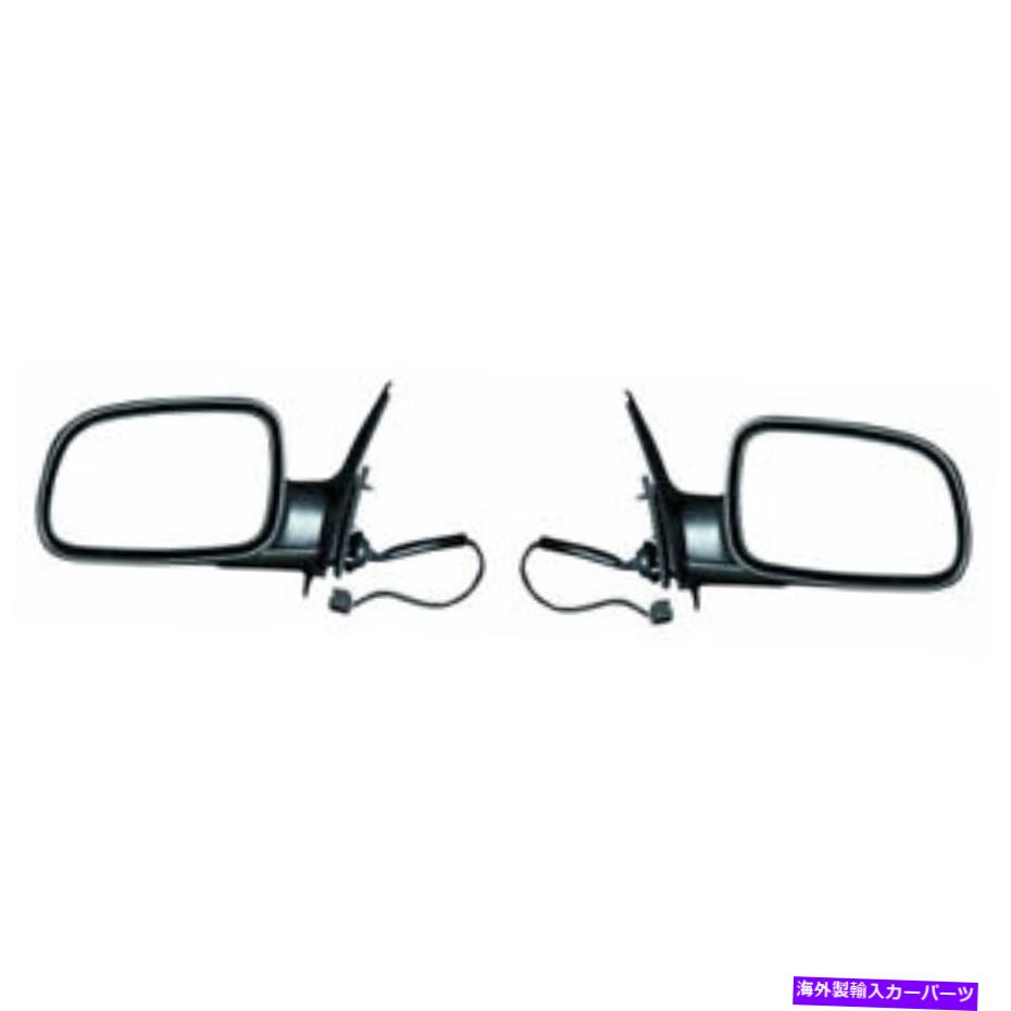 USミラー ジープグランドチェロキー1999-2004ドアミラーRHとLHサイドペアパワーブラック For Jeep Grand Cherokee 1999-2004 Door Mirror RH and LH Side Pair Power Black【並行輸入品】