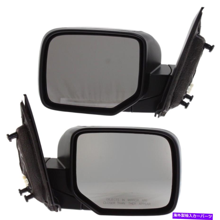 USミラー 2009-2015の2のミラーセットホンダパイロット加熱テクスチャブラックの左右 Mirror Set Of 2 For 2009-2015 Honda Pilot Heated Textured Black Left And Right【並行輸入品】