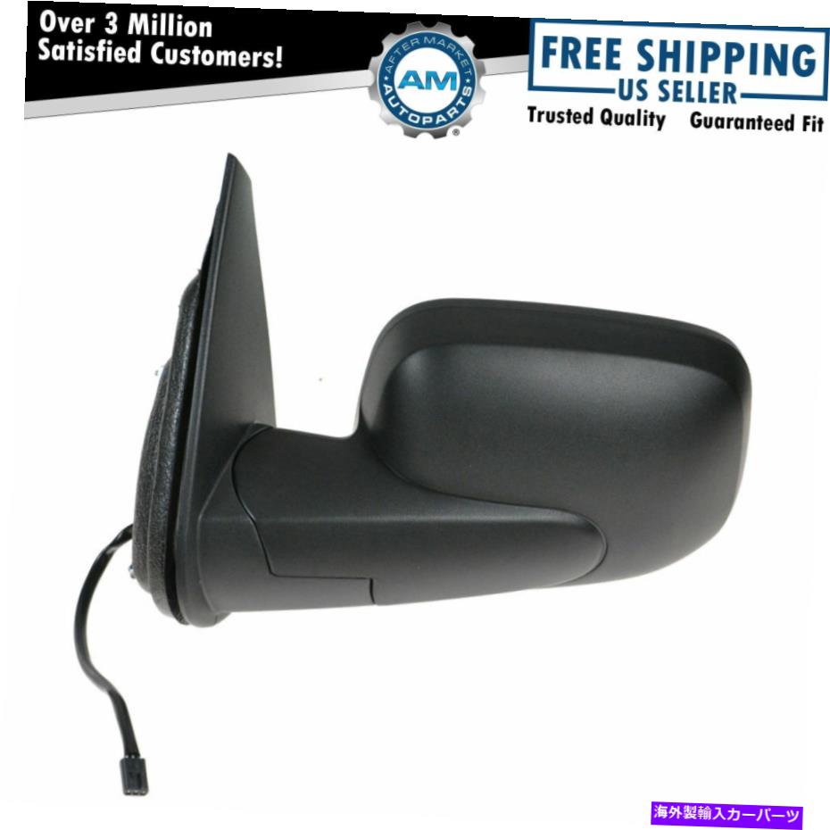 USミラー 06-11 HHRの2つの左/右の黒いテクスチャーパワーサイドビューミラーペアセット Black Textured Power Side View Mirror Pair Set of 2 Left/Right for 06-11 HHR【並行輸入品】