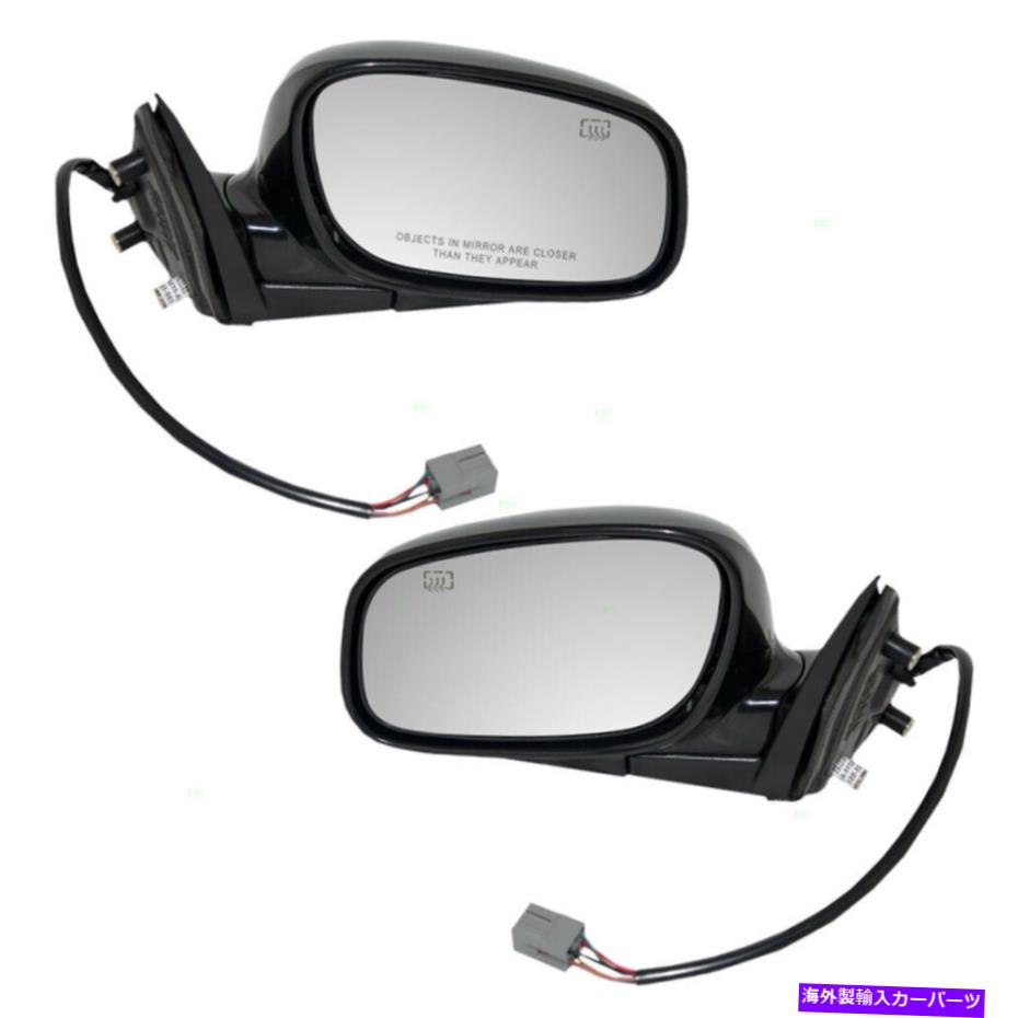 USミラー ペアサイドパワードアミラーフィット1998-2002リンカーンタウンカー加熱セットW/キャップ Pair Side Power Door Mirrors fit 1998-2002 Lincoln Town Car Heated Set w/ Caps【並行輸入品】