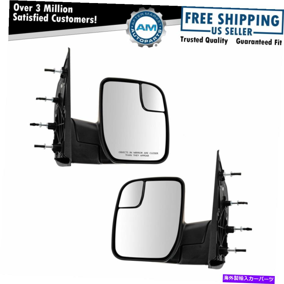 USミラー ミラーマニュアルインテグレーションスプターターテクスチャブラックペアセットフォードE150 E250 E350 Mirror Manual Integrated Spotter Textured Black Pair Set for Ford E150 E250 E350【並行輸入品】 42,108円