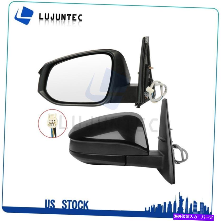 USミラー 2014年から2018年のエクステリアミラーをペアトヨタハイラックス4runnerパワーヒート+スムーズ Pair Exterior Mirrors For 2014-2018 Toyota Hilux 4Runner Power Heated+Smooth【並行輸入品】