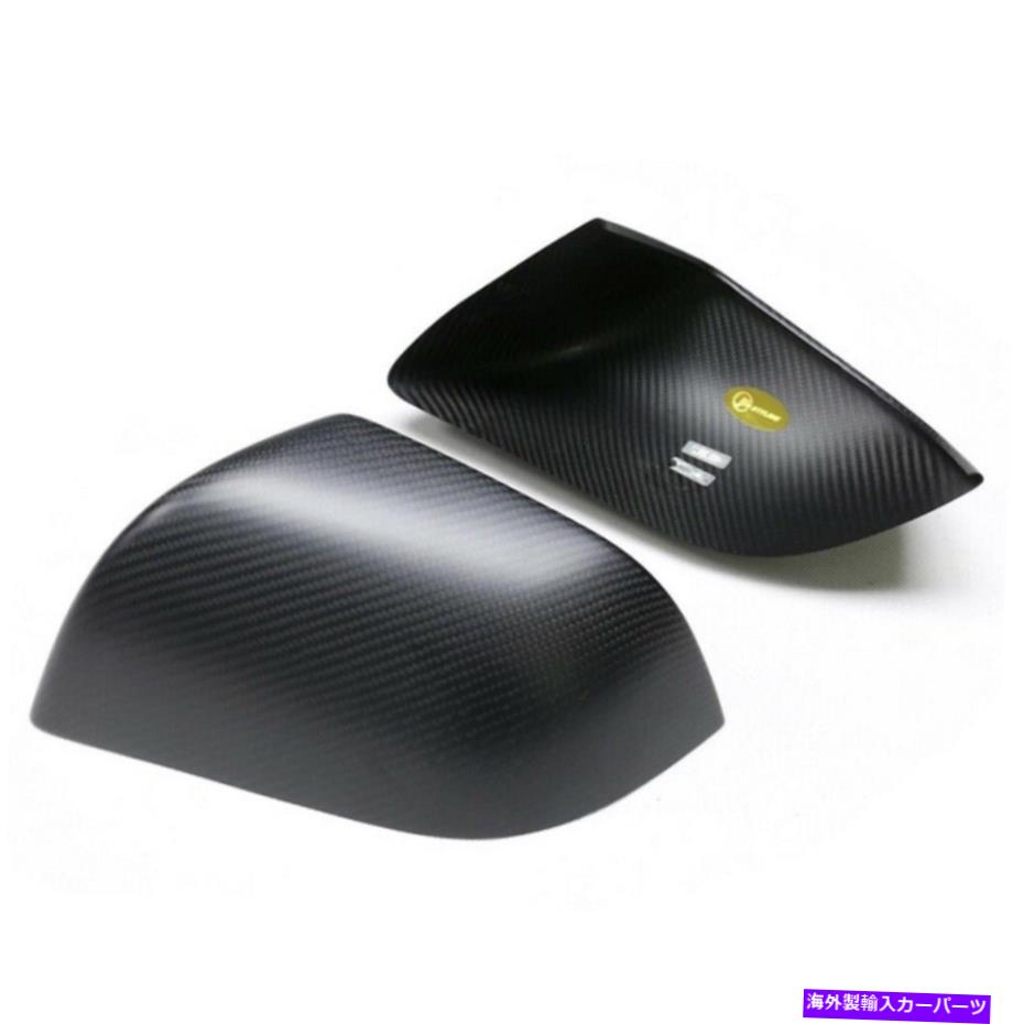 USミラー マットカーボンカーバックビューサイドミラーカバーキャップテスラモデルYのアクセサリー Matte Carbon Car Rearview Side Mirror Cover Caps Accessories For Tesla Model Y【並行輸入品】