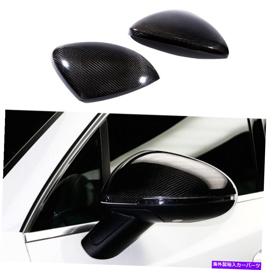 USミラー 2014-2016ポルシェマカンの本物のカーボンファイバーカーサイドミラーカバーカバーキャップ Real Carbon Fiber Car Side Mirror Cover Caps For 2014-2016 Porsche Macan【並行輸入品】