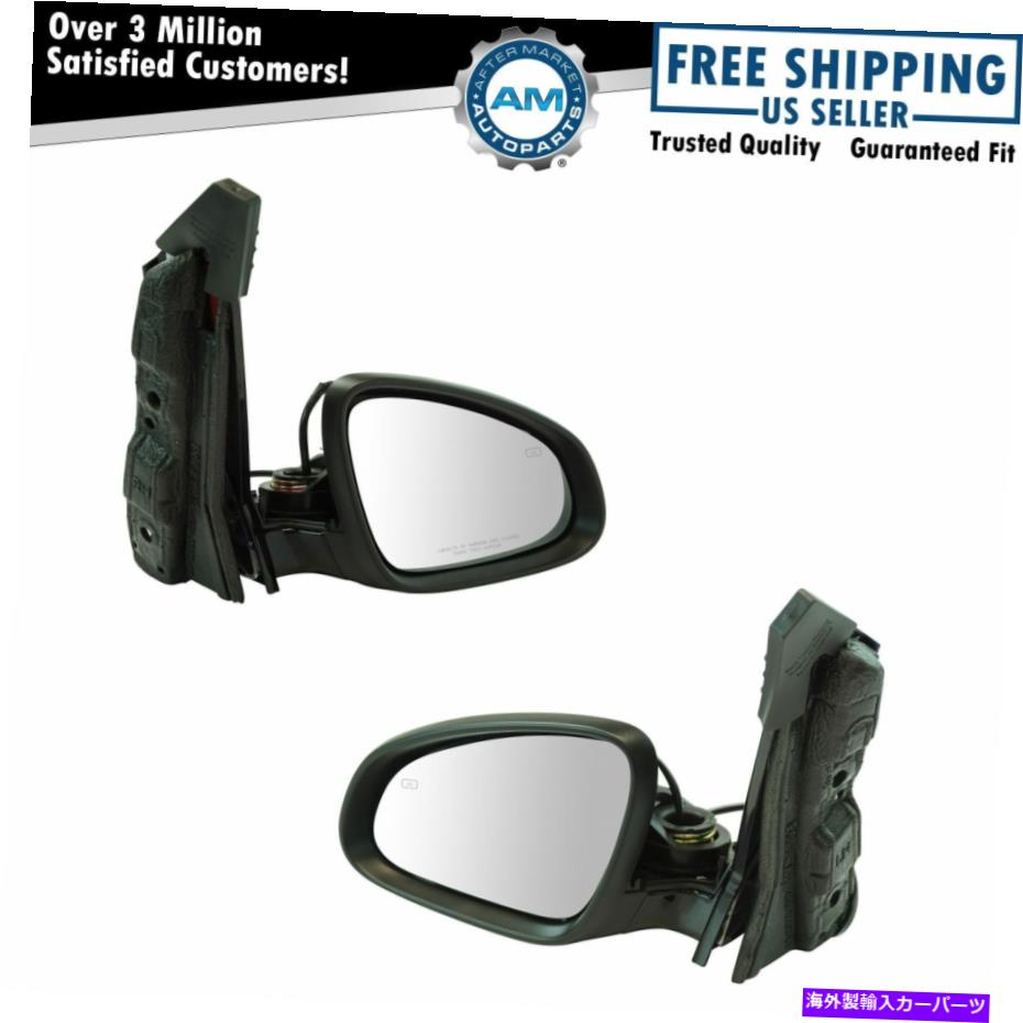 USミラー エクステリアパワー加熱ミラーブラックスムーズlh rhペアビュイックベラノnew Exterior Power Heated Mirror Black Smooth LH RH Pair for Buick Verano New【並行輸入品】