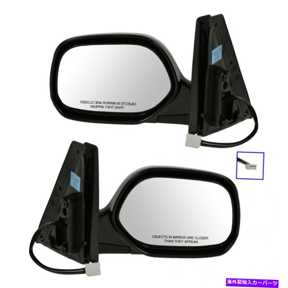 USミラー 04-06サイオンXB用のTRQフォールディングパワーサイドビューミラーと2のセット2 TRQ Folding Power Side View Mirrors & Set of 2 for 04-06 Scion xB【並行輸入品】