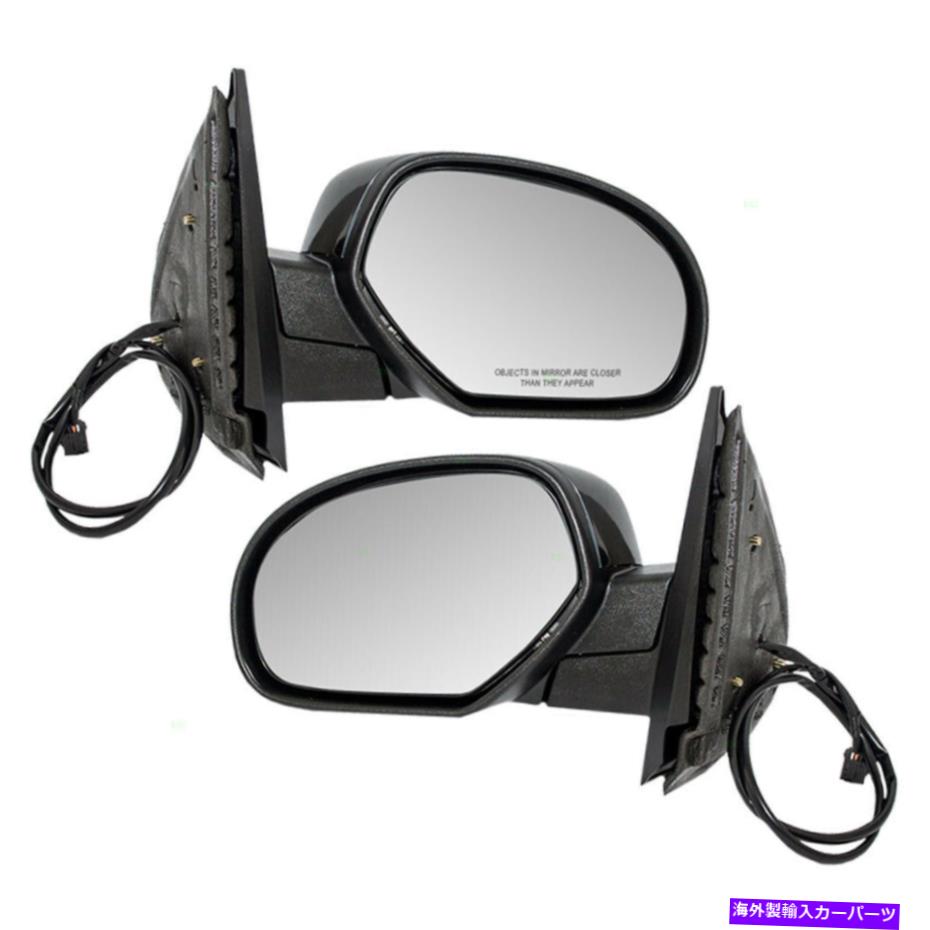 USミラー ペアセットパワーサイドビューミラーGMCシボレーピックアップトラックキャデラックSUVのために加熱 Pair Set Power Side View Mirrors Heated for GMC Chevy Pickup Truck Cadillac SUV【並行輸入品】