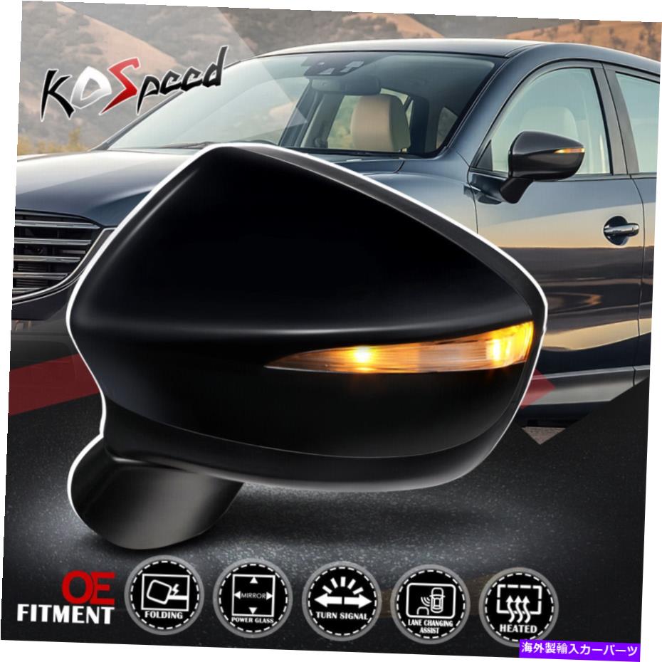 USミラー 15-16マツダCX-5のドライバーサイド駆動加熱ターンシグナルリアビューミラー Driver Side Powered Heated Turn Signal Rear View Mirror for 15-16 Mazda CX-5【並行輸入品】