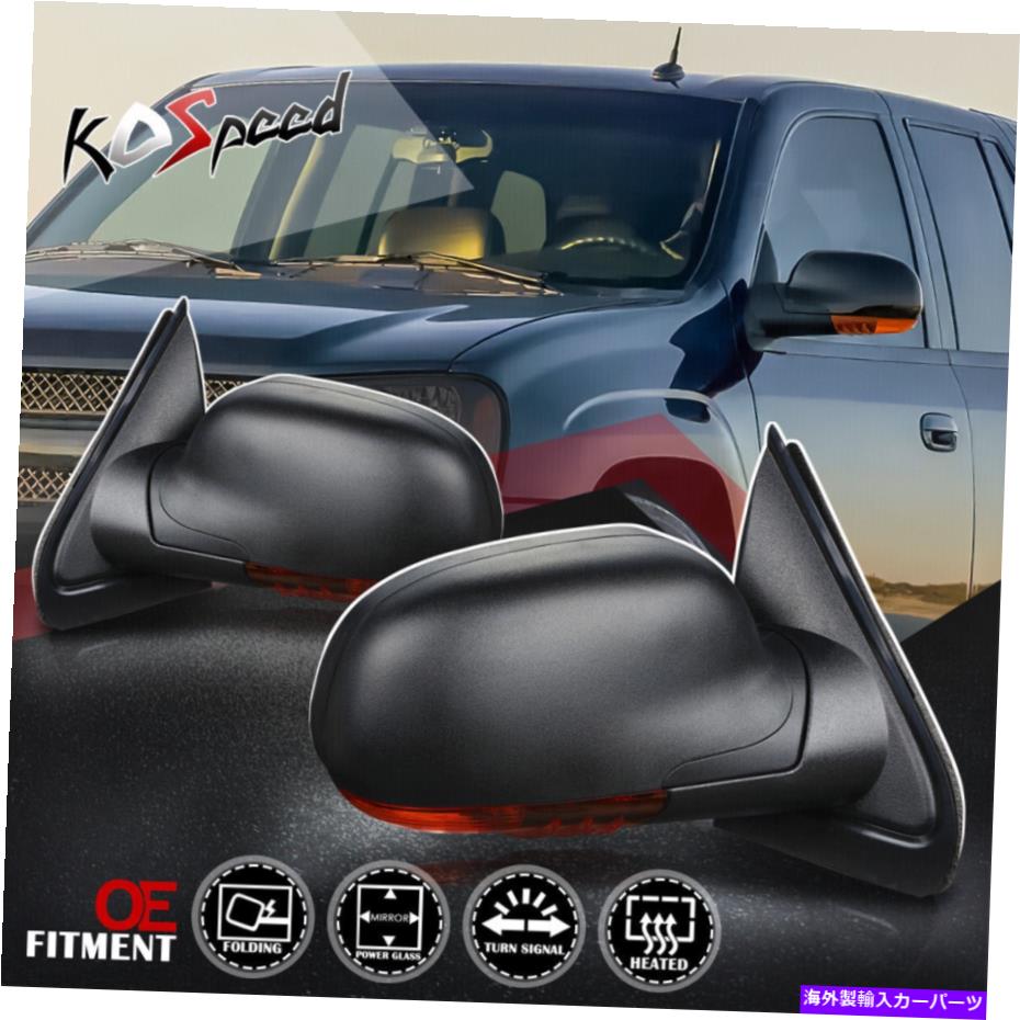 USミラー 02-08レーニエトレイルブレイザーの使節の駆動加熱ターン信号サイドビューミラー Powered Heated Turn Signal Side View Mirrors for 02-08 Rainier Trailblazer Envoy【並行輸入品】