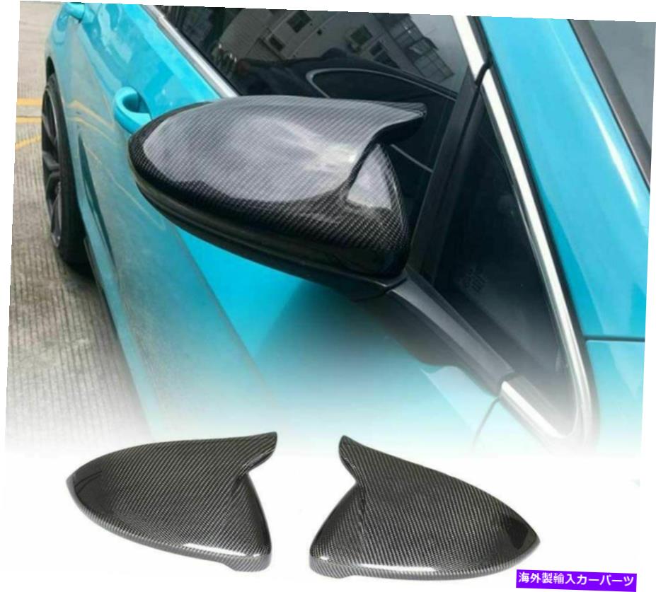 USミラー VWゴルフMK7のカーボンファイバーサイドミラーカバーキャップ7.5 14-19 GTI GTD Rライン14+ Carbon Fiber Side Mirror Cover Caps For VW Golf MK7 7.5 14-19 GTI GTD R Line 14+【並行輸入品】
