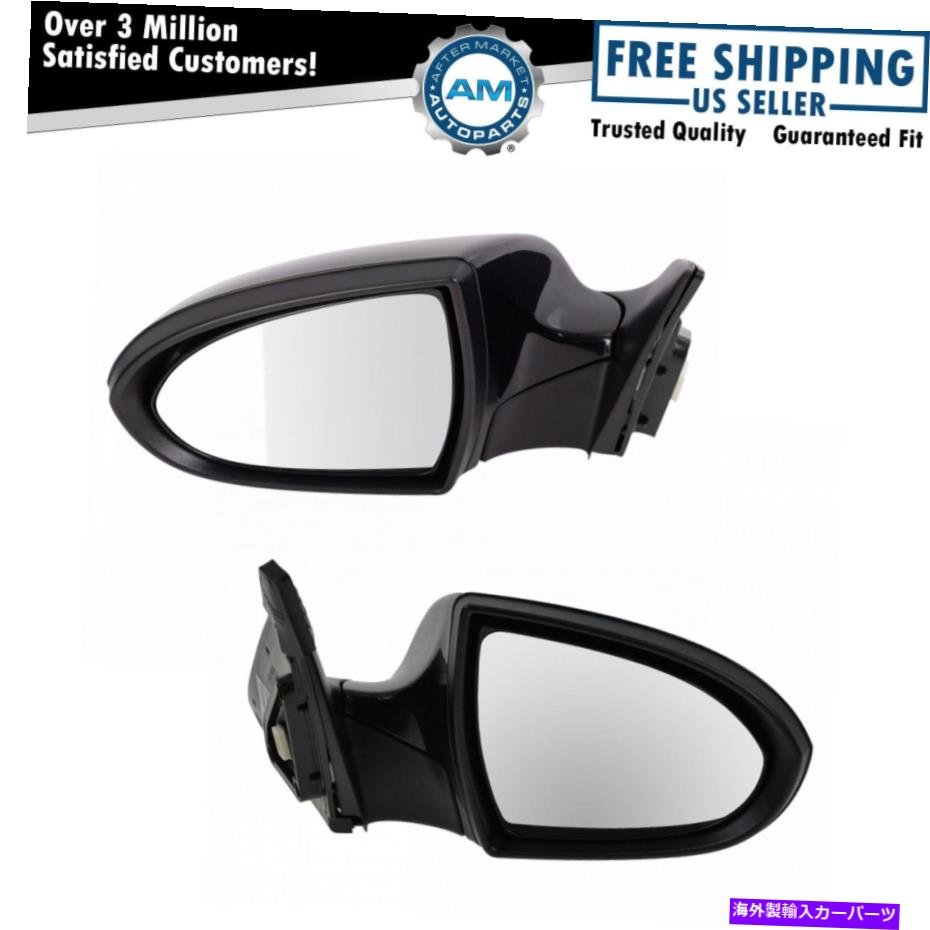 USミラー ミラーパワースムーズな黒いカバー左と右ペアのKiaSportageのセット Mirror Power Smooth Black Cover Left & Right Pair Set for Kia Sportage【並行輸入品】