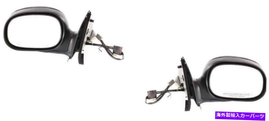 USミラー Ford F150 Truck 1997 1998 1999クルーキャブペアを除く新しいパワーミラー New Power Mirrors For Ford F150 Truck 1997 1998 1999 Black Except Crew Cab Pair【並行輸入品】