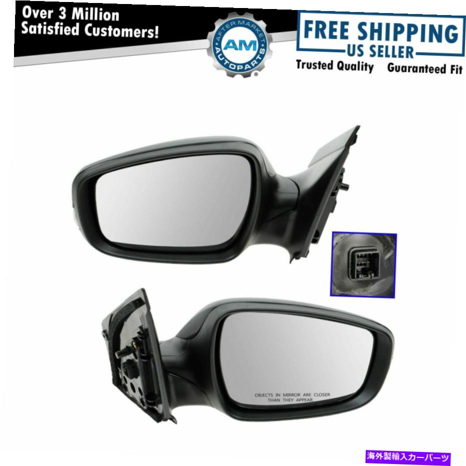 USミラー ミラーパワー加熱されたターンシグナル左と右ペアのヒュンダイアクセント用にセット Mirrors Power Heated Turn Signal Left & Right Pair Set for Hyundai Accent【並行輸入品】