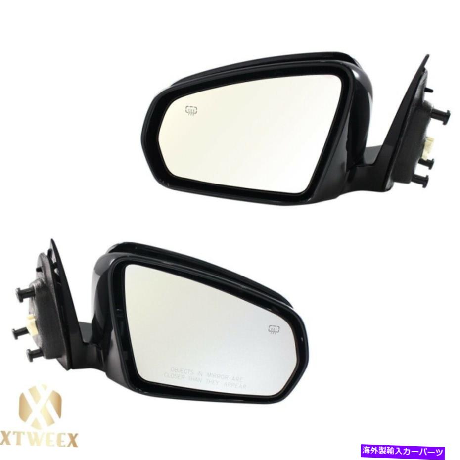 USミラー 07-10の左+右側のパワー加熱ミラークライスラーセブリング4ドアセダン Left+Right Side Power Heated Mirror For 07-10 Chrysler Sebring 4 Door Sedan【並行輸入品】