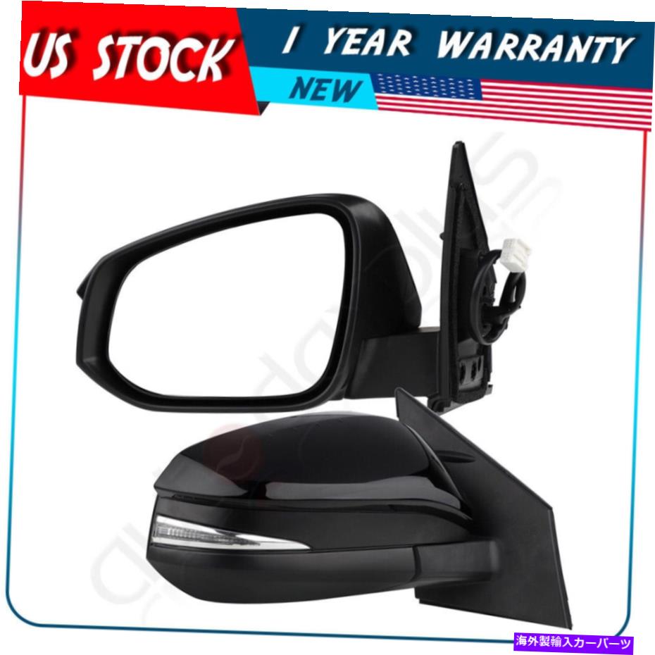 USミラー ミラーパワーブラックテクスチャフット2014トヨタラヴ4ドライバーと助手席側 Mirror Power Black Textured Fit For 2014 Toyota RAV4 Driver & Passenger Side【並行輸入品】