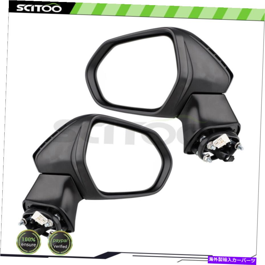 USミラー ドアミラーパワー加熱されたターンシグナル左と右側19トヨタカローラにフィット Door Mirror Power Heated Turn Signal Left&Right Side Fit For 19 Toyota COROLLA【並行輸入品】