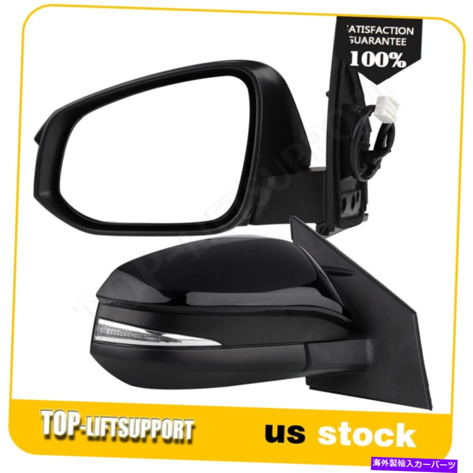 USミラー 14トヨタRAV4ミラーパワーブラックテクスチャーLHドライバーと乗客RHサイドに適合します Fit For 14 Toyota RAV4 Mirror Power Black Textured LH Driver & Passenger RH Side【並行輸入品】