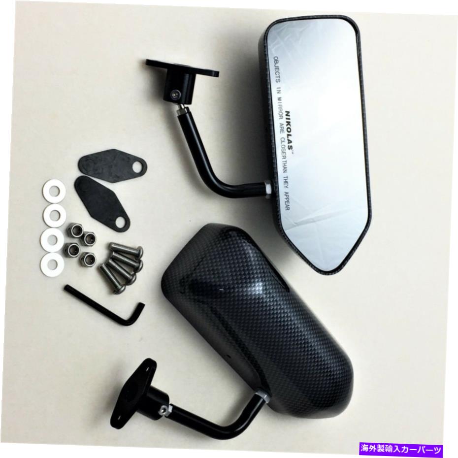USミラー F1カーボンファイバールックレースサイドミラーはシビックプレリュードS2000 NSX RSXに適合します F1 Carbon Fiber Look Racing Side Mirrors Fits Civic Prelude S2000 NSX RSX【並行輸入品】 43,098円