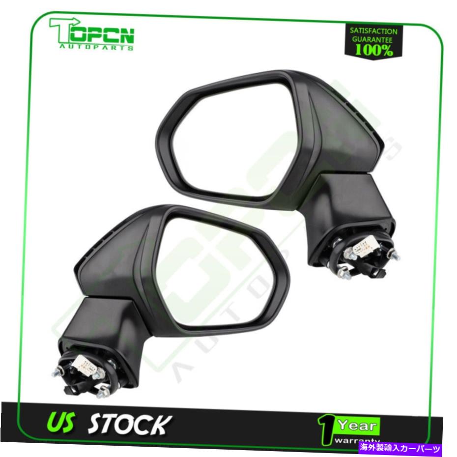 USミラー ドアミラーパワー加熱ターンシグナルフィット2019トヨタカローラLH + RHサイド Door Mirror Power Heated Turn Signal Fits 2019 Toyota COROLLA LH + RH Side【並行輸入品】