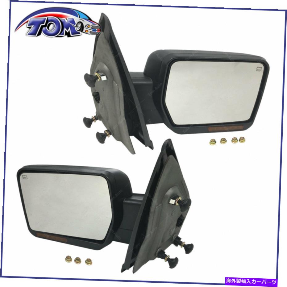 USミラー 09-10 F150のために、新しいミラーパワー加熱ターンシグナルドライバーサイド左＆右 New Mirror Power Heated Turn Signal Driver Side Left&Right For 09-10 F150【並行輸入品】