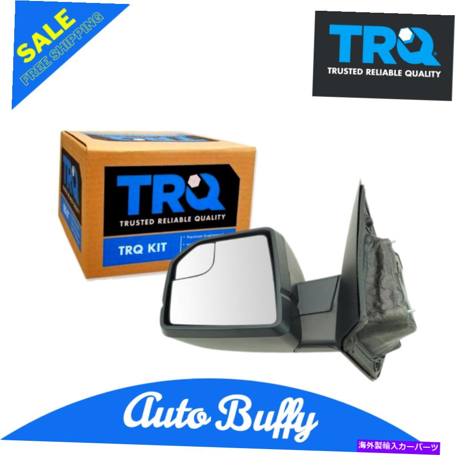 USミラー TRQパフォーマンスミラーマニュアルテクスチャブラックドライバーサイドフォードF150のためにLHを左LH TRQ Performance Mirror Manual Textured Black Driver Side Left LH for Ford F150【並行輸入品】
