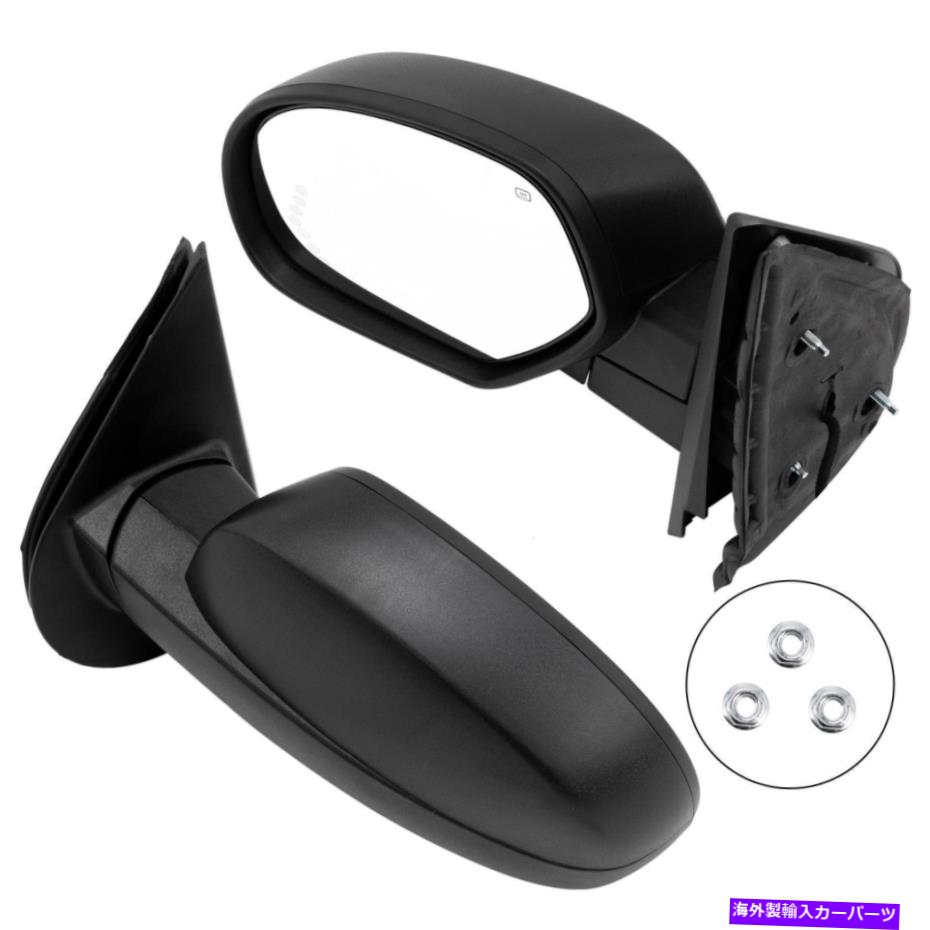 USミラー GMC Sierra 2500パワーヒートアローライトのブラックLH＆RHペアサイドビューミラー Black LH & RH Pair Side View Mirrors For GMC Sierra 2500 Power Heat Arrow Light【並行輸入品】