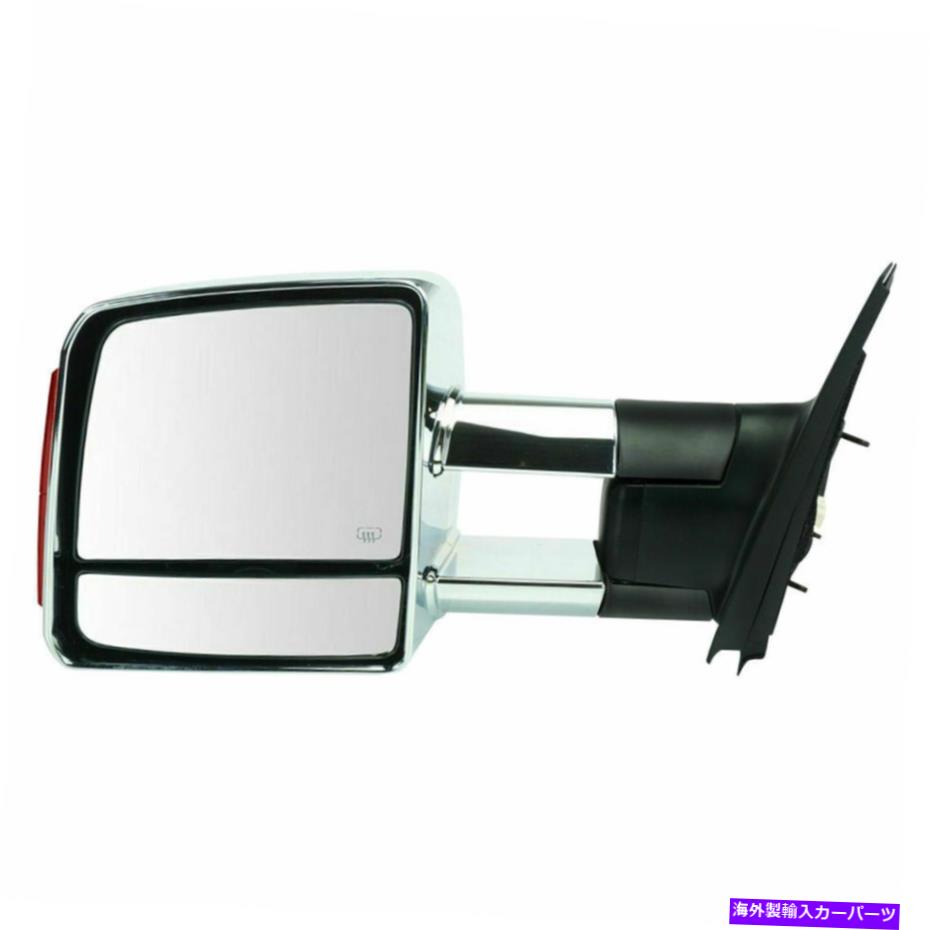 USミラー Toyota Tundra 2007-2017の新しいドライバーサイドクロムパワーアンバーLEDミラー New Driver Side Chromed Power Amber LED Mirror For Toyota Tundra 2007-2017【並行輸入品】