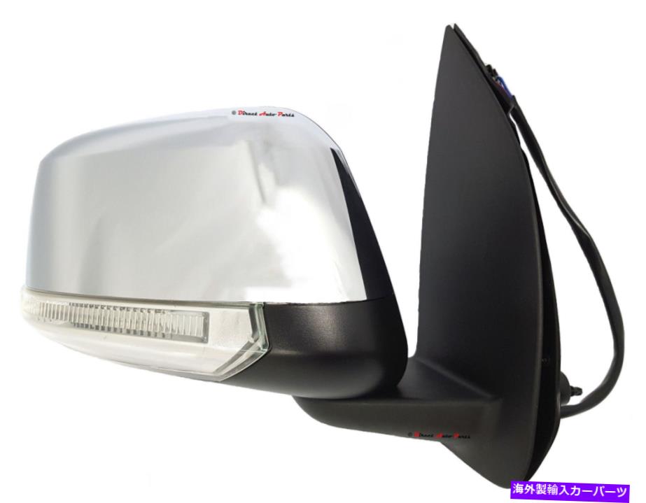 USミラー * Nissan Navara D40 2005-2015 Right for Nissan Navaraの新しい*ドアミラー（水たまりの折りたたみled Chrome） *NEW* DOOR MIRROR (PUDDLE FOLD LED CHROME) for NISSAN NAVARA D40 2005-2015 RIGHT【並行輸入品】