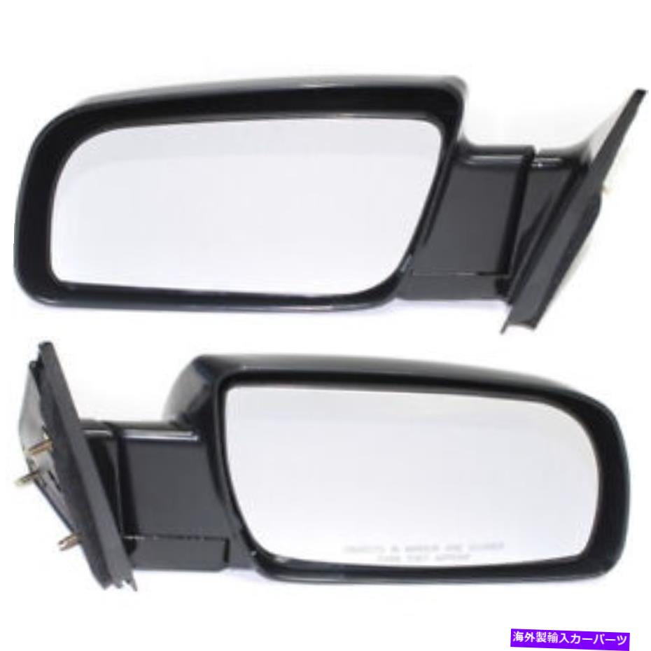 USミラー GMC C3500HD 1991-2002ドアミラードライバーと乗客サイドマニュアルガラス用 For GMC C3500HD 1991-2002 Door Mirror Driver and Passenger Side Manual Glass【並行輸入品】