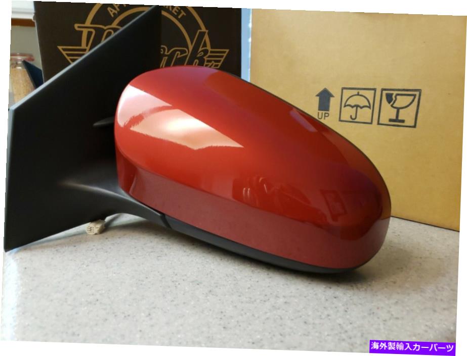 USミラー 新しい赤い左のドライバーミラーに適合2014-2019トヨタカローラパワーノンヒーパー NEW RED Left Drivers Mirror Fits 2014-2019 Toyota Corolla Power Non Heated【並行輸入品】