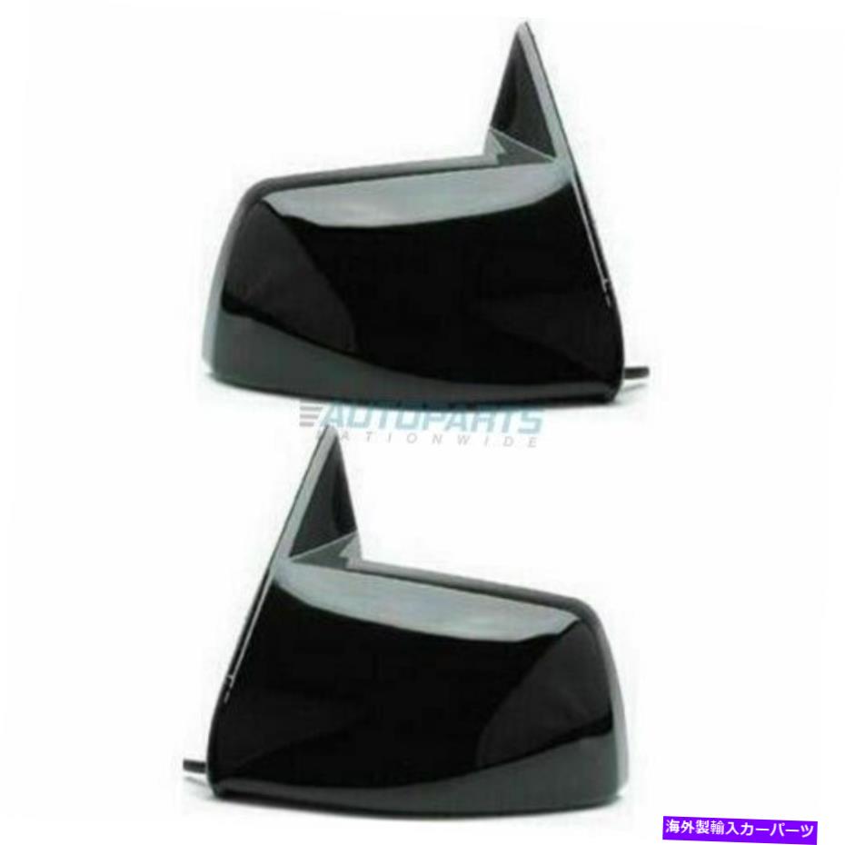 USミラー 新しいマニュアルドアミラーグロスブラックLH＆RH FITS 1988-02シボレーシルバラード1500 New Manual Door Mirror Gloss Black LH & RH Fits 1988-02 Chevrolet Silverado 1500【並行輸入品】