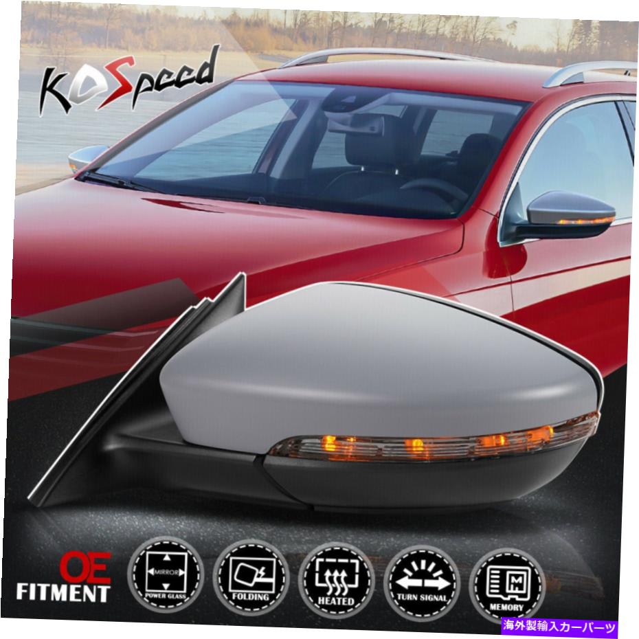 USミラー 左ドライバーサイド駆動の加熱ターンシグナルリアビューミラー2012 VWパサート Left Driver Side Powered Heated Turn Signal Rear View Mirror for 2012 VW Passat【並行輸入品】