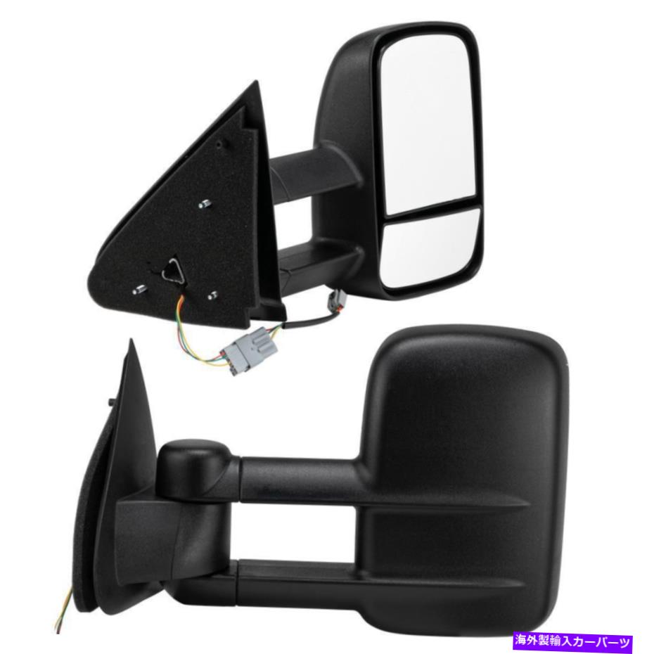 USミラー ペアセットテレスコープサイドビューミラー1997 98 99-2003 Ford F150のパワーL+R Pair Set Telescoping Side View Mirrors Power L+R For 1997 98 99-2003 Ford F150【並行輸入品】