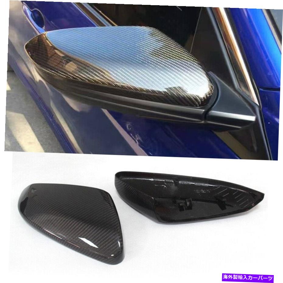 USミラー 16-21ホンダシビックリアルカーボンファイバーサイドビューミラー交換カバー FOR 16-21 HONDA CIVIC REAL CARBON FIBER SIDE VIEW MIRROR REPLACEMENT COVER【並行輸入品】