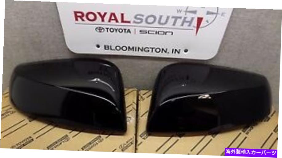USミラー トヨタタコマ2016 2017ブラック202アウターミラーカバーセットW/ TS本物のOEM Toyota Tacoma 2016 2017 Black 202 Outer Mirror Covers Set W/ TS Genuine OEM【並行輸入品】