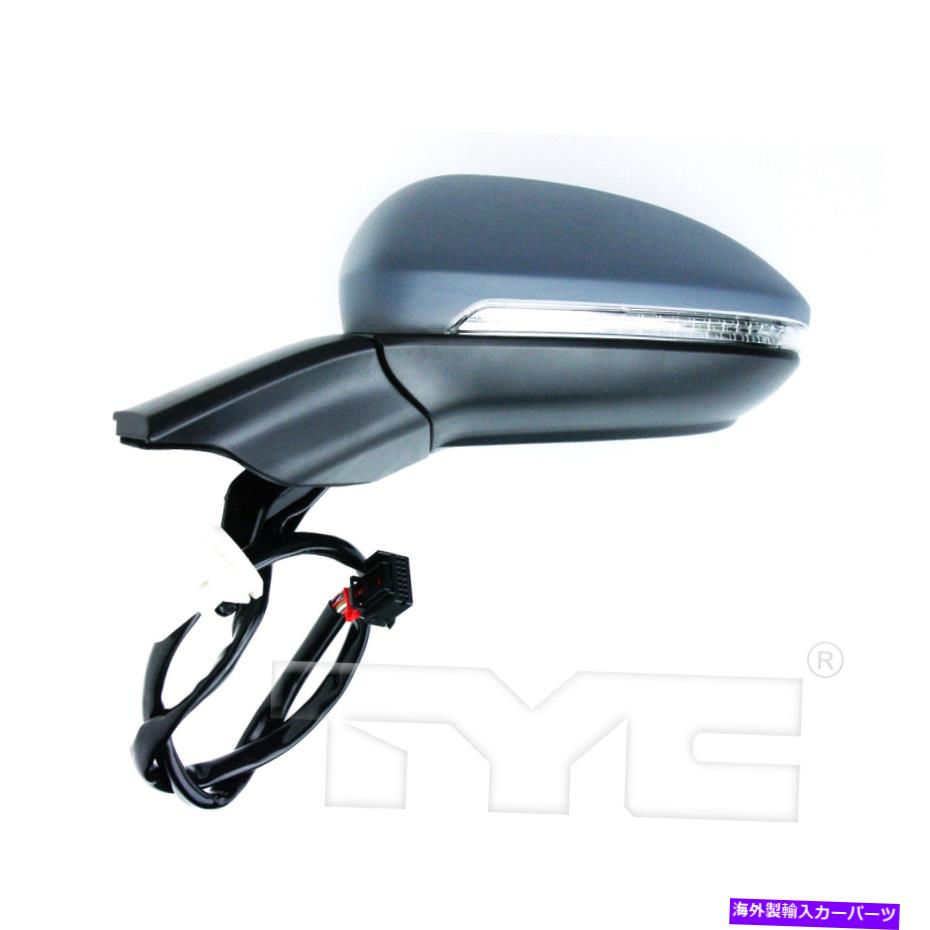 USミラー 15-19のドアミラーフォルクスワーゲンゴルフパワー加熱w/信号ドライバー側 Door Mirror for 15-19 Volkswagen Golf Power Heated w/Signal Driver Side【並行輸入品】