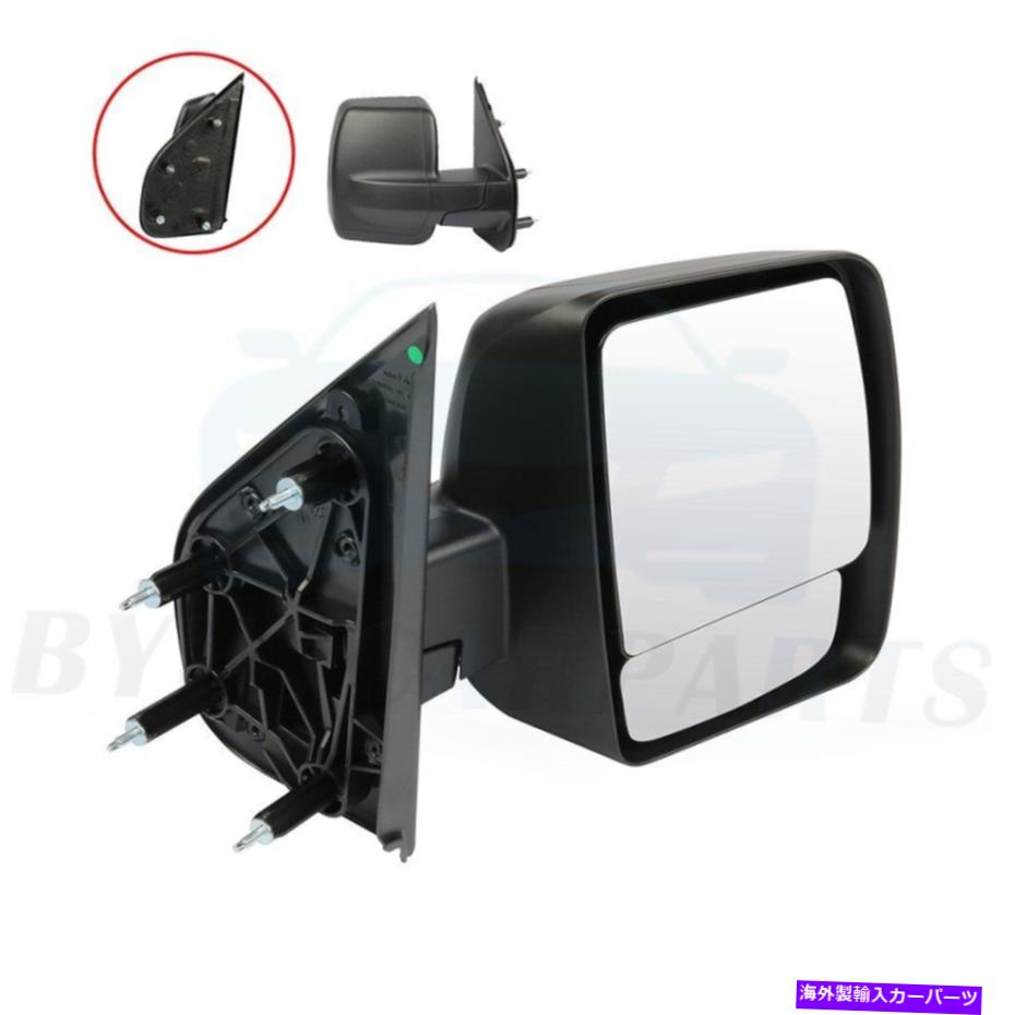 USミラー NV 1500/2500/3500 RHサイドの2012-13日産のブラックフォールドマニュアルミラー Black Fold Manual Mirror For 2012-13 NISSAN For NV 1500/2500/3500 RH Side【並行輸入品】