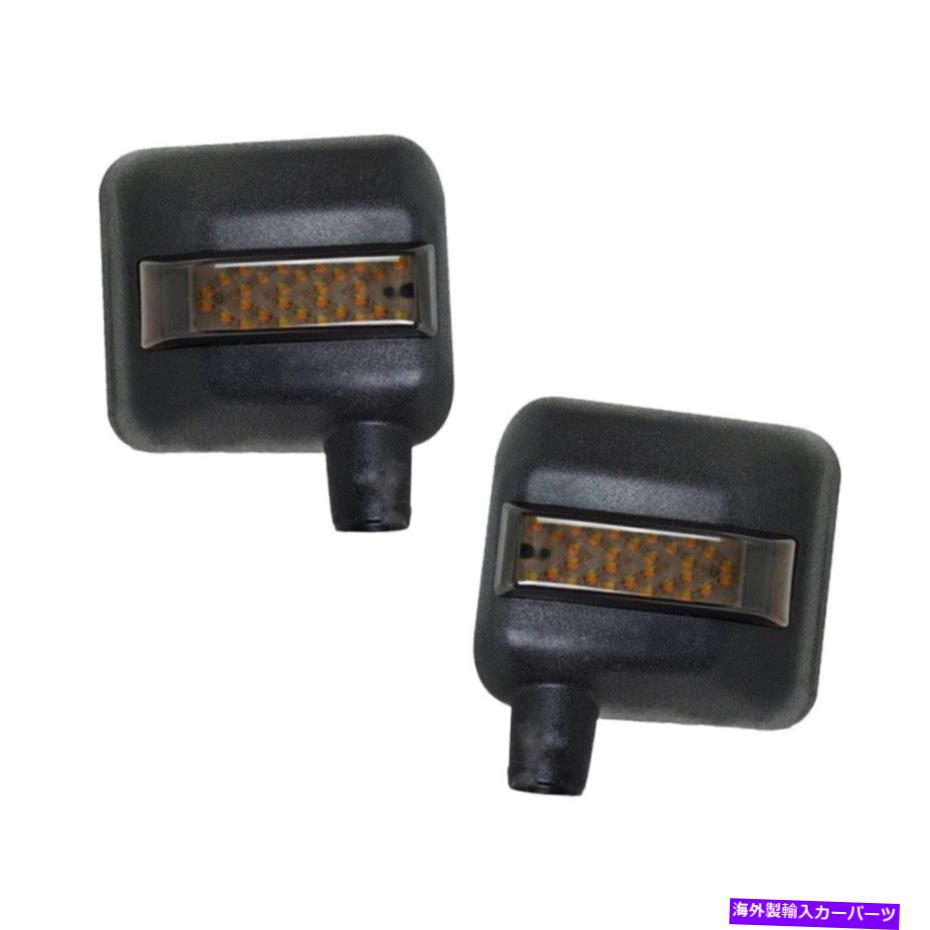 USミラー 新しいサイドミラーハウジングホワイト/アンバー矢印のライトジープラングラーJK 2007-17 New Side Mirror Housing White/Amber Arrow Light Fit for Jeep Wrangler JK 2007-17【並行輸入品】