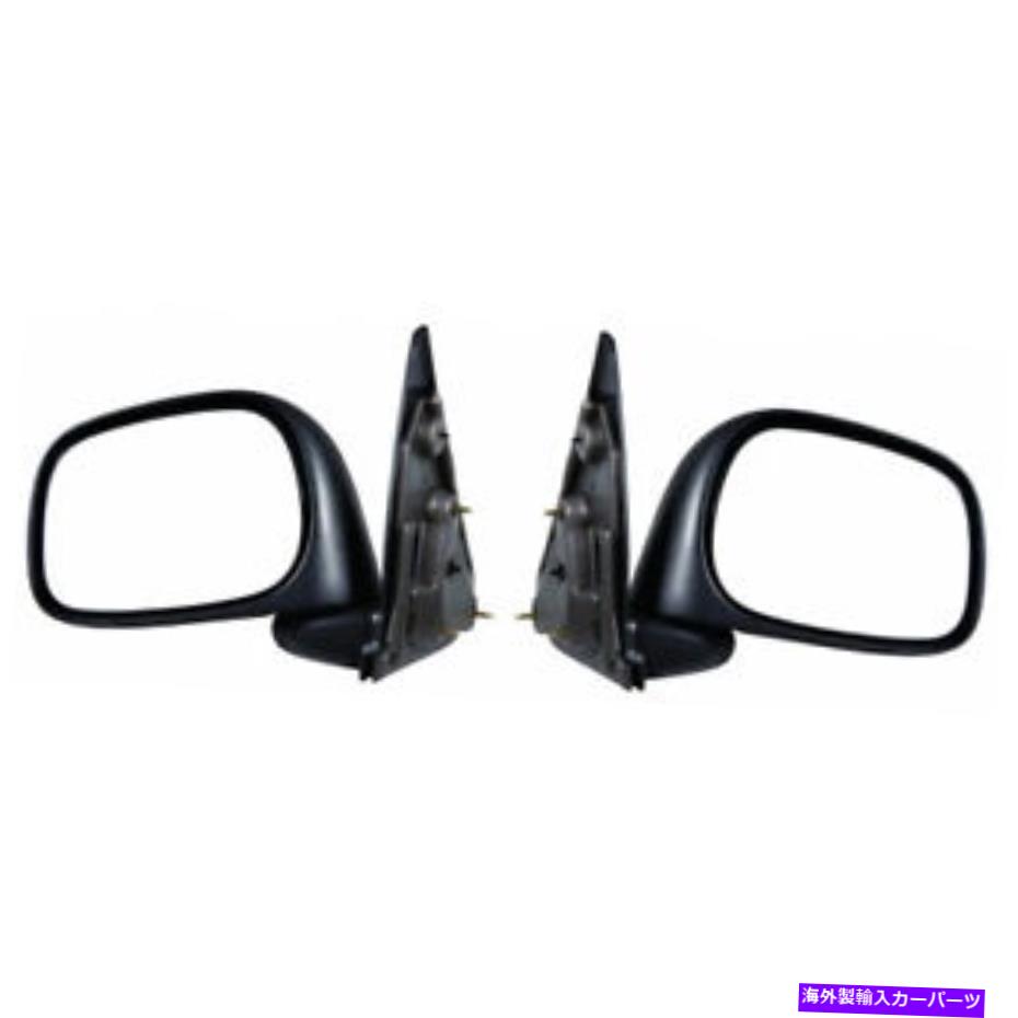 USミラー 2005年06 07 08 2009 Dodge Ram 3500ドアミラーペアRHとLHサイドテクスチャ For 2005 06 07 08 2009 Dodge Ram 3500 Door Mirror Pair RH and LH Side Textured【並行輸入品】
