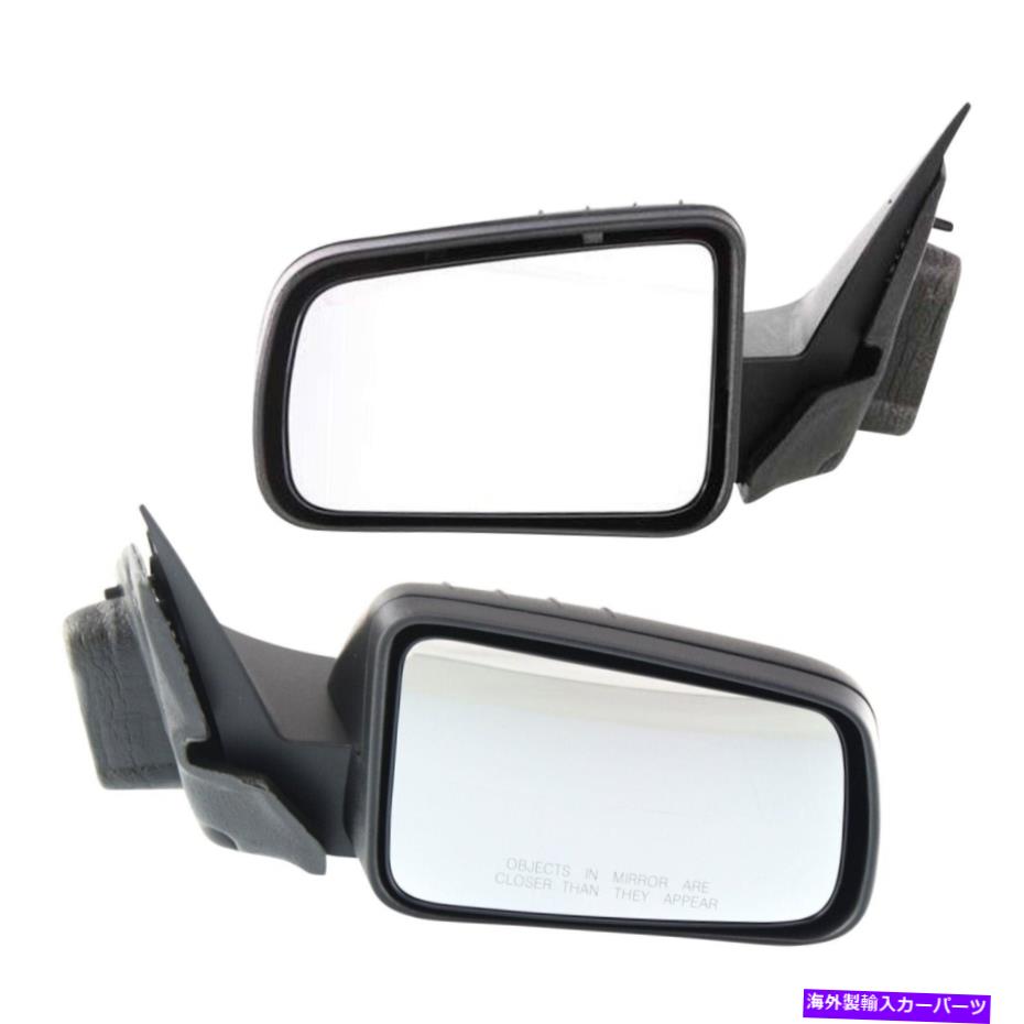 USミラー 2008-2011 Fordフォーカスの2つのミラーパワーのセット左と右のテクスチャブラック Set Of 2 Mirror Power For 2008-2011 Ford Focus Left And Right Textured Black【並行輸入品】