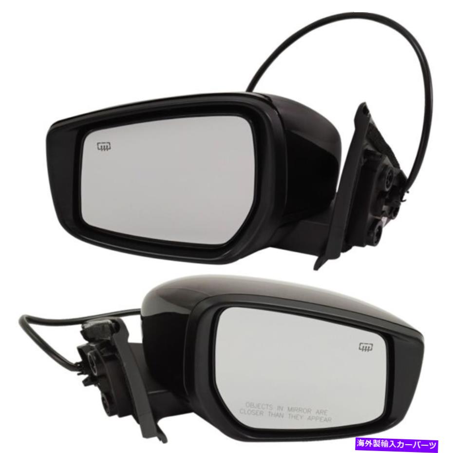 USミラー 2018-2019のパワー加熱ミラー左と右側のキックが塗装可能 Power Heated Mirrors For 2018-2019 Nissan Kicks Left and Right Side Paintable【並行輸入品】