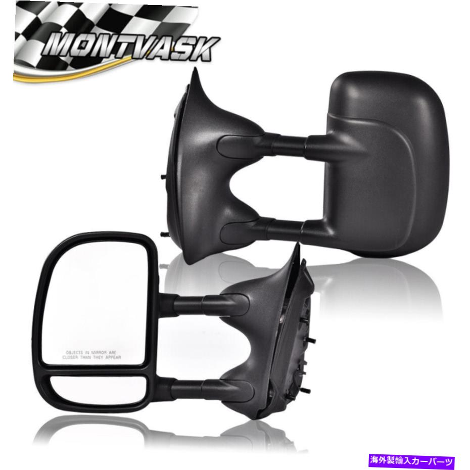 USミラー Ford 99-16 F250 F350 F450 F550 Super Duty Manual Extend Tow Side Mirrors Fit For Ford 99-16 F250 F350 F450 F550 Super Duty Manual Extend Tow Side Mirrors【並行輸入品】