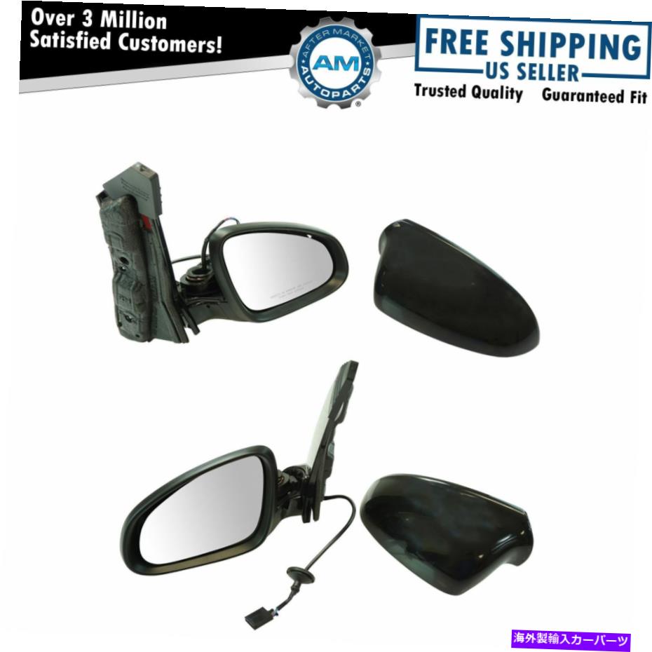 USミラー エクステリアパワーミラーブラックスムーズLH＆RHペアビュイックベラノの真新しい Exterior Power Mirror Black Smooth LH & RH Pair for Buick Verano Brand New【並行輸入品】