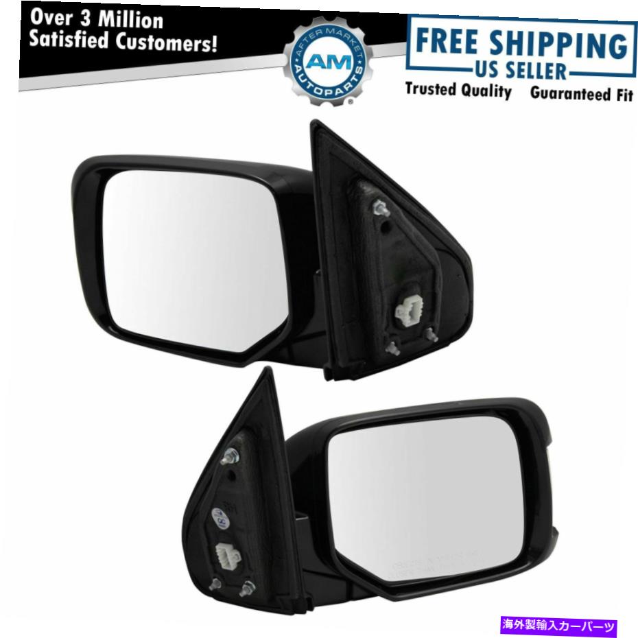 USミラー サイドビュードアミラーパワーメモリターンシグナルペイントパイロットのペアを一致させる Side View Door Mirror Power Memory Turn Signal Paint to Match Pair for Pilot【並行輸入品】