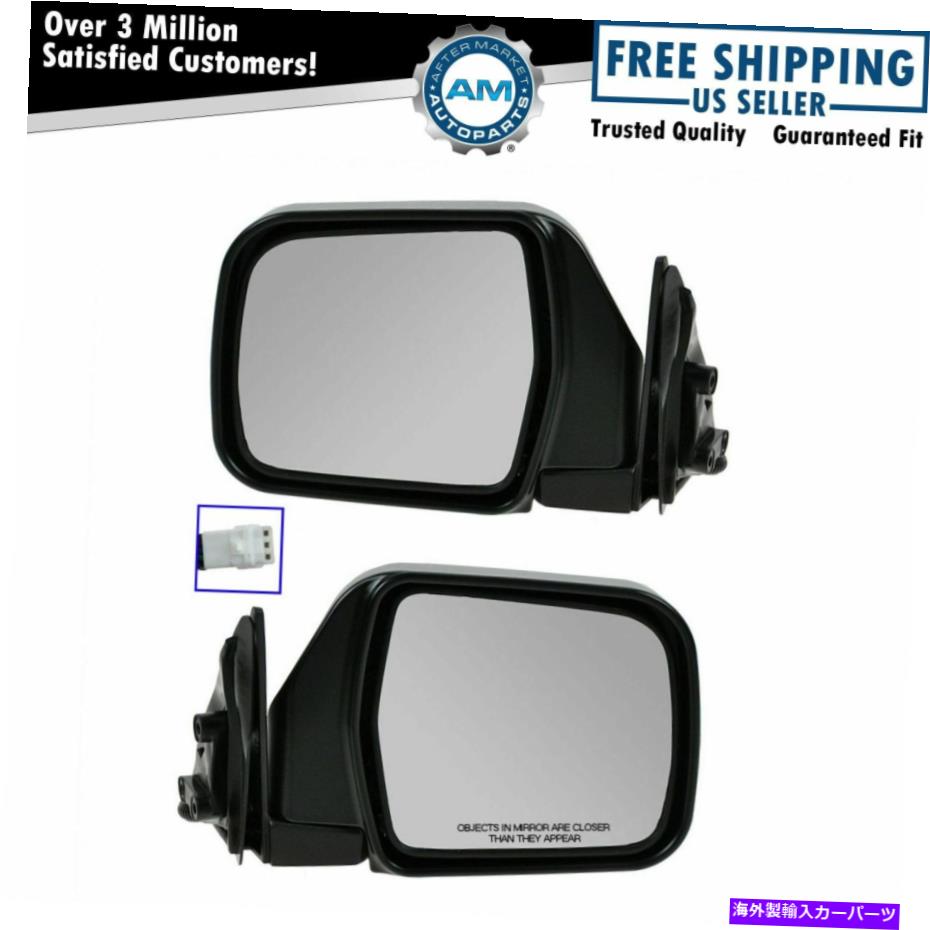 USミラー クロム折りたたみパワーサイドビューミラー左＆右ペア92-95 4runner用セット Chrome Folding Power Side View Mirrors Left & Right Pair Set for 92-95 4Runner【並行輸入品】