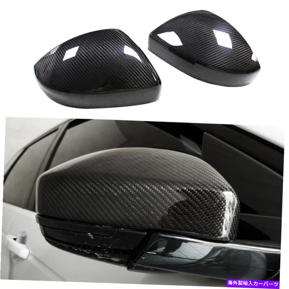 USミラー ランドローバーレンジローバーエヴォーク用の本物のカーボンファイバーカーサイドミラーカバーカバーカバーキャップ Real Carbon Fiber Car Side Mirror Cover Caps For Land Rover Range Rover Evoque【並行輸入品】
