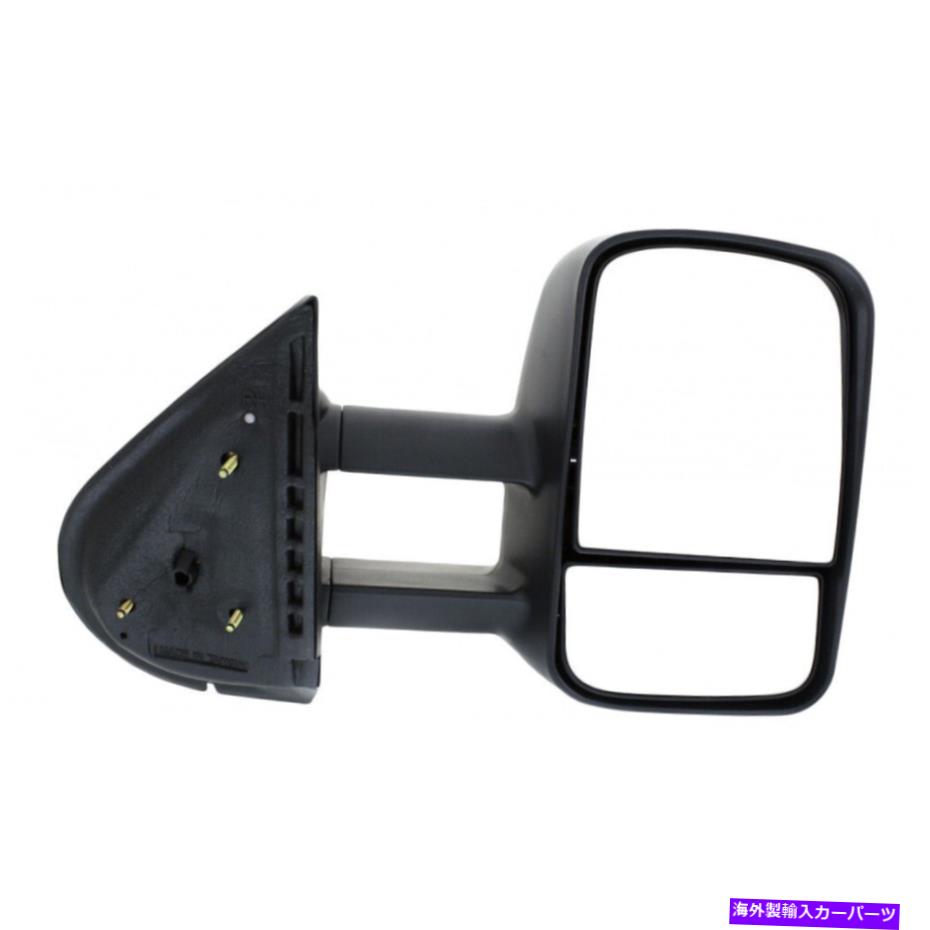USミラー シボレーシルバラード2500 HD 2007-2014ミラー乗客サイドマニュアル牽引 For Chevy Silverado 2500 HD 2007-2014 Mirror Passenger Side Manual Towing【並行輸入品】